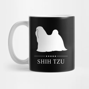 Shih Tzu Dog White Silhouette Mug